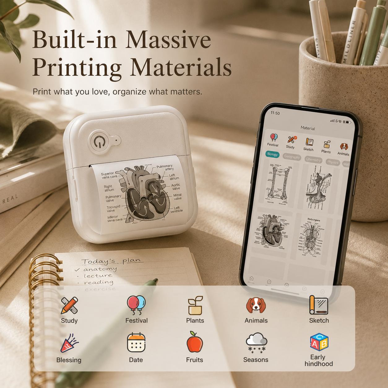 Mini Bluetooth Note Printer